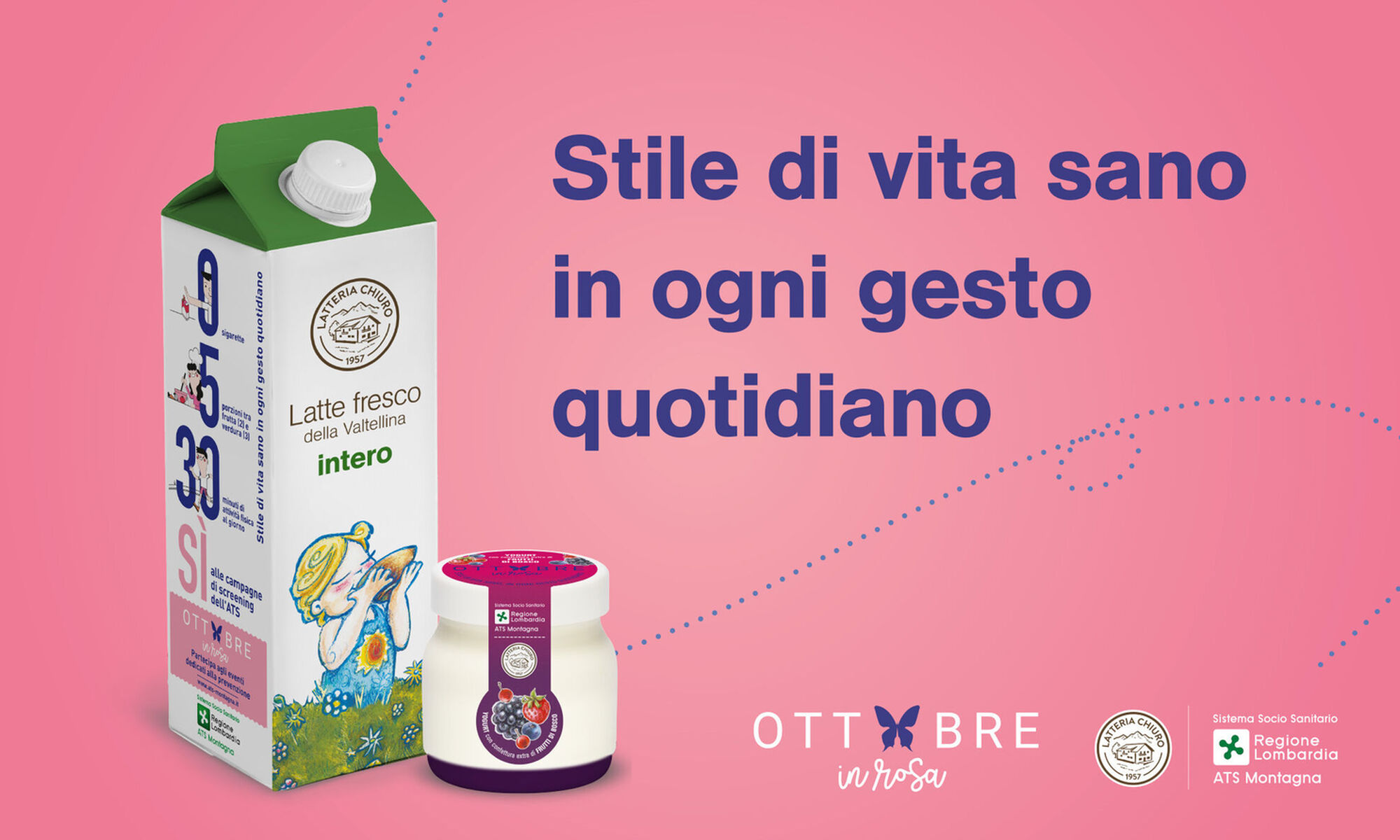 Latteria di Chiuro sostiene l'Ottobre in Rosa